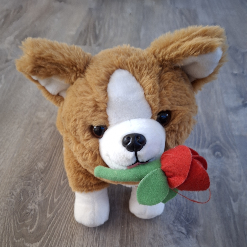 Microwaveable Corgi Removable Bean Bag Snuggle Buddy Puppy Stuffed Animal Plush